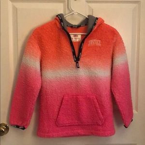 Justice girls fleece hoodie